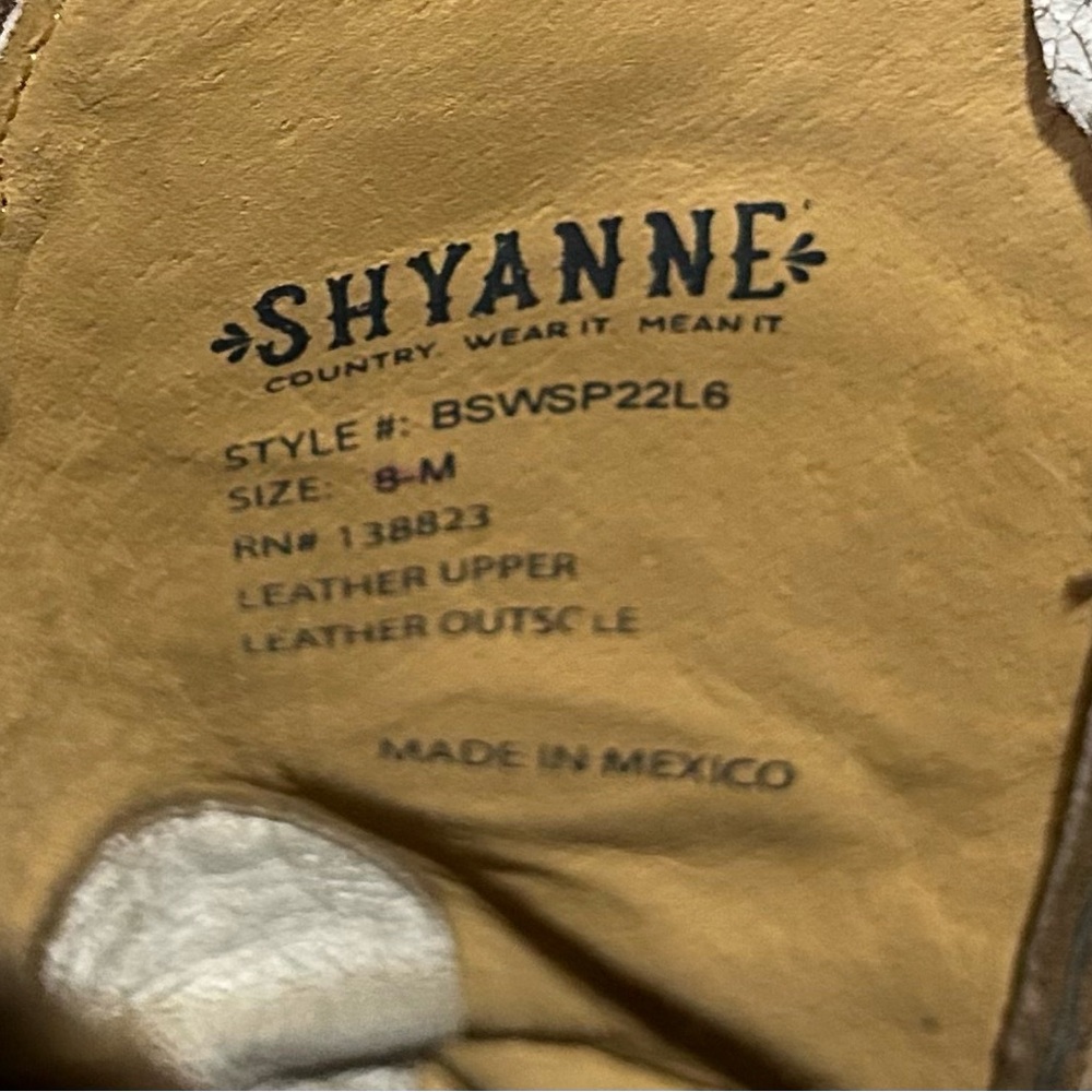 Shyanne White and Brown Heeled Boots with Embroidery - Picture 5 of 5